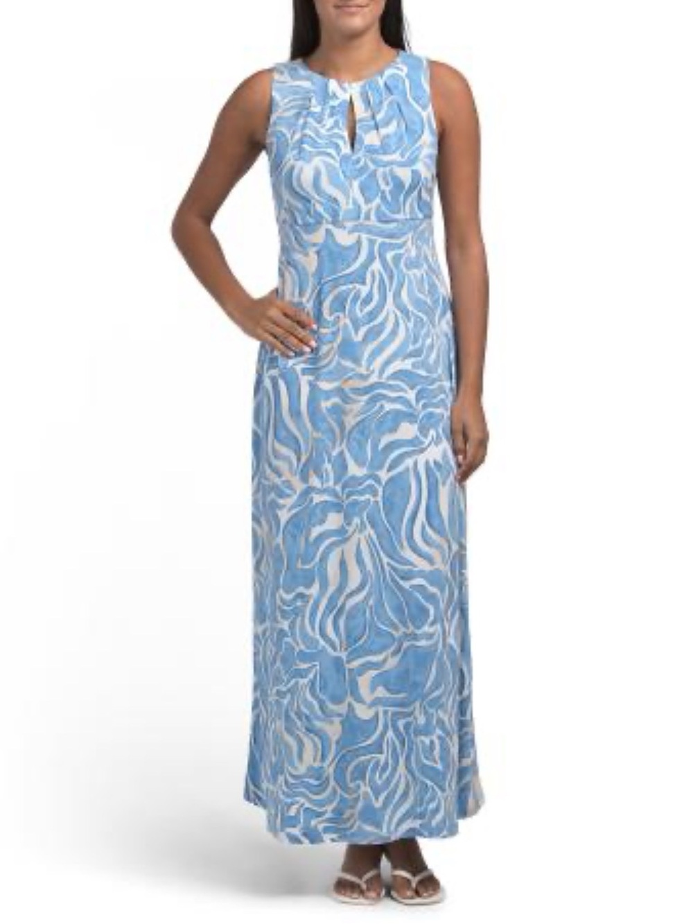๐LONDON TIMES Keyhole Front Maxi Dress - Picture 1 of 3
